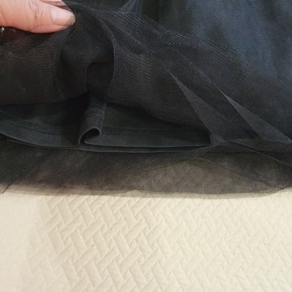 Gianni Bini Black Tulle Skirt Size Large Tutu Ballet core Whimsigoth - Picture 3 of 14
